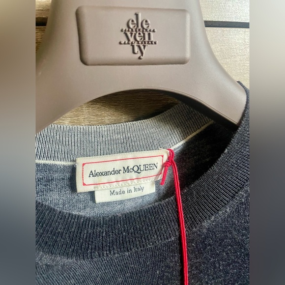 Alexander McQueen Storm Print Wool and Silk Sweater, size S - Picture 10 of 12